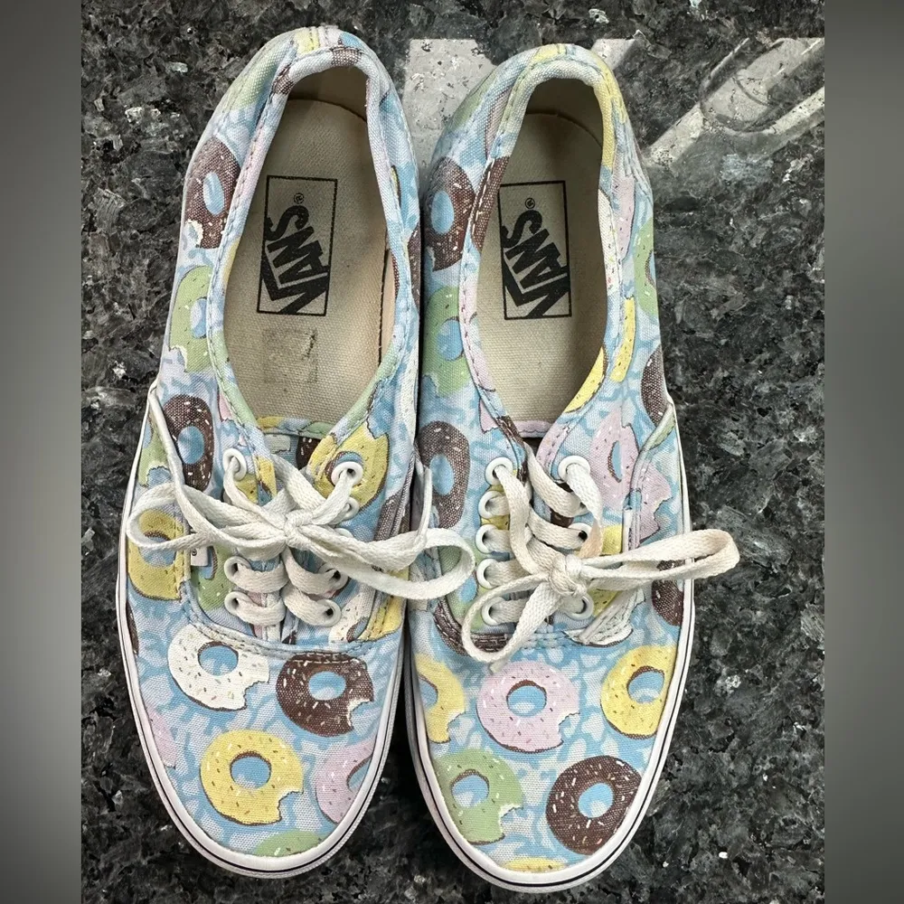 VANS RARE Authentic Donuts Munchies Sprinkles Shoes Size 7.5 Men's 9 Women's - Image 9
