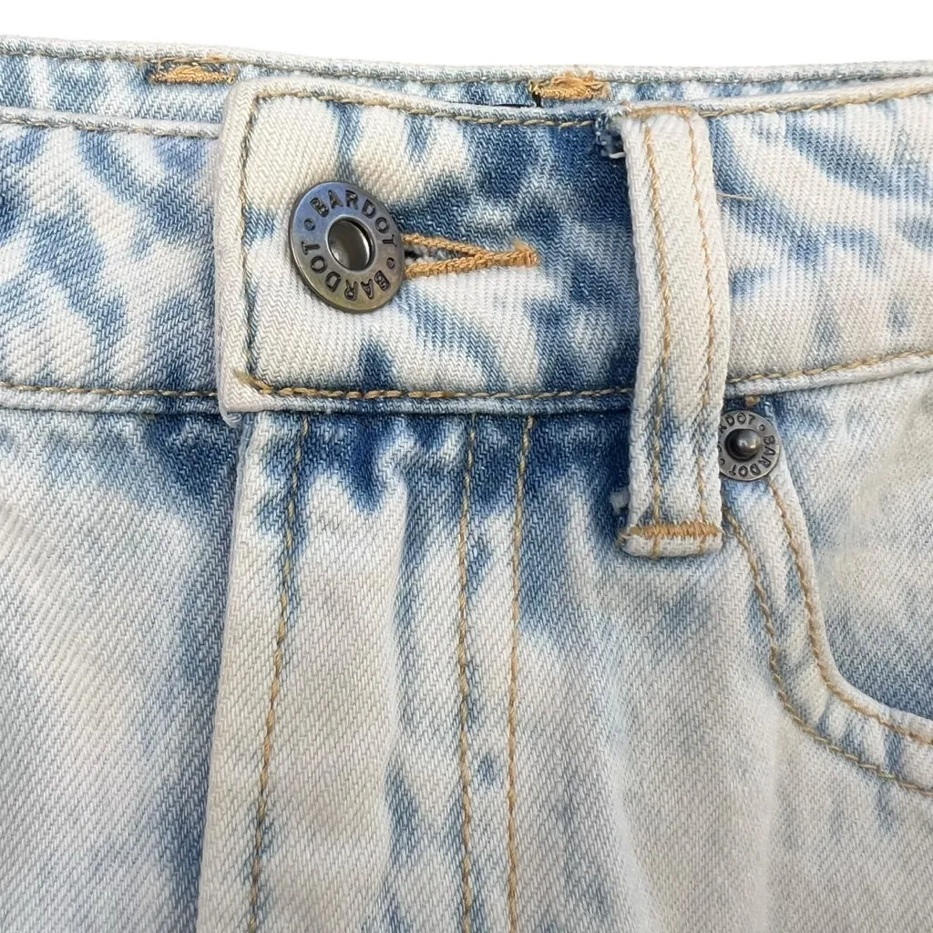 Bardot Light Wash Mini Denim Skirt - Image 4