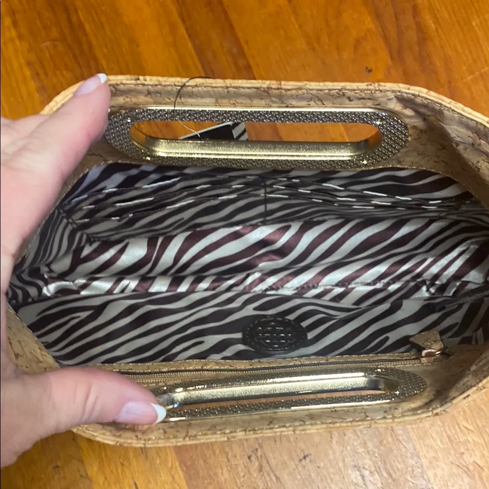 Dana Buchman Natural Cork Clutch Cosmetics bag - Image 3