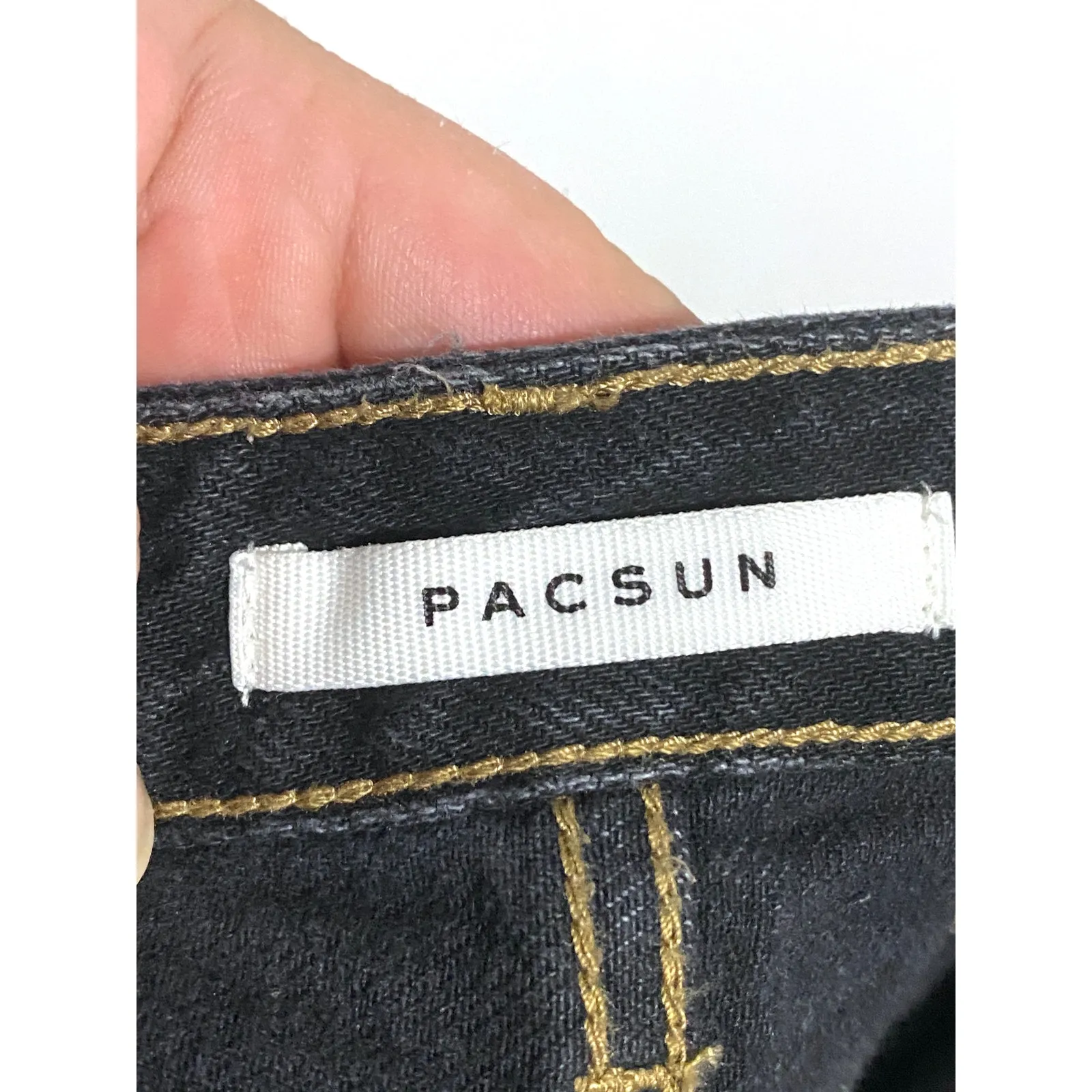 Pacsun 90s Boyfriend Two Tone Jeans Womens 22 Contrast Y2K Colorblock Retro Boho - Image 6