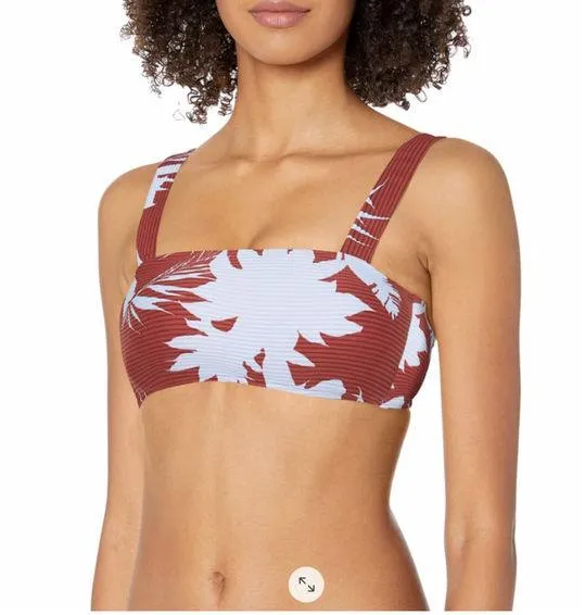 nwt Seafolly Women's Wide Strap Tube Bandeau Bikini Top Swimsuit size 14F - Image 1