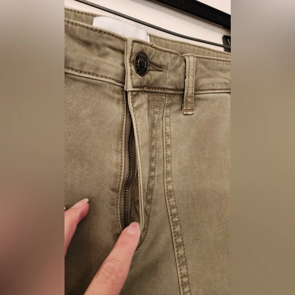 Current Elliott The Weslan Skinny Pants Women’s Army Green Size 32 - Image 13