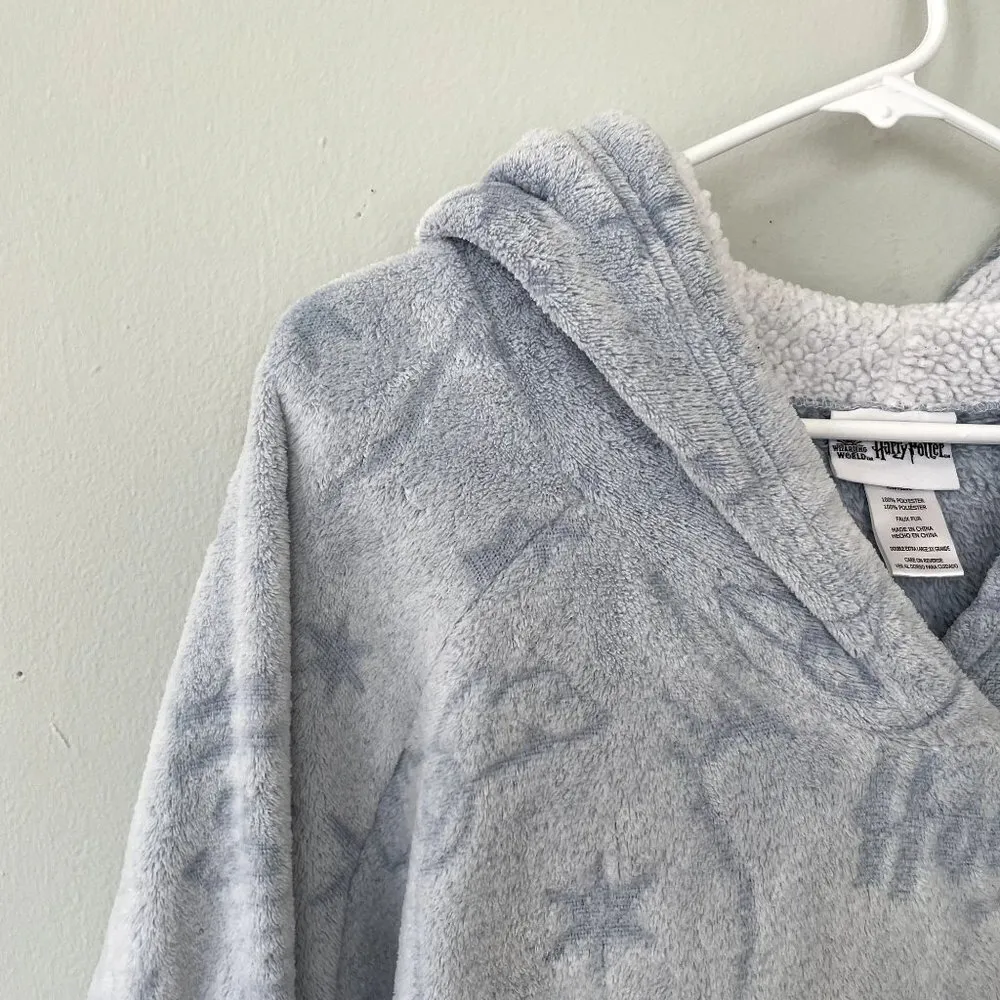 Harry Potter white blue long hooded sweater comfortable movie adult one size - Image 2