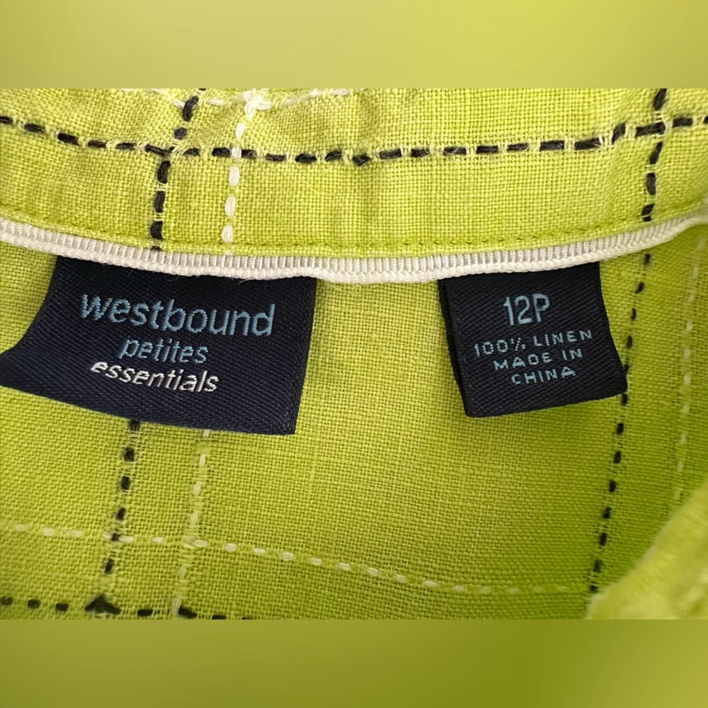 Westbound Green 3/4 Sleeve Boxy Button Down Shirt (845) - Image 10