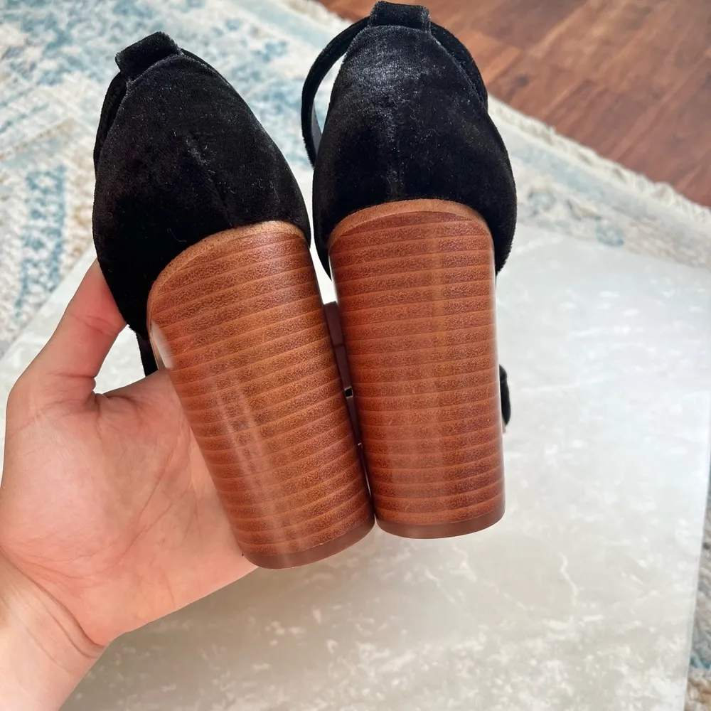 [Anthropologie Soludos] Velvet Collette Heels-Size 9.5 - Image 7