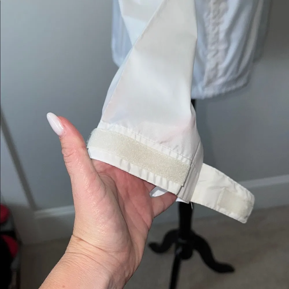 Columbia White Lightweight Full Zip Switchback Waterproof Rain Jacket Juniors XL - Image 6