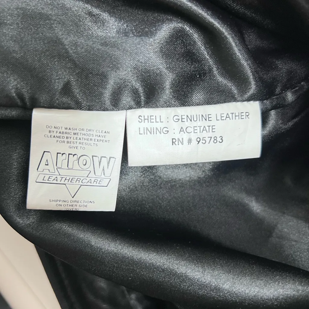 Vakko Sports Vintage 80s Black Leather Pencil Skirt Size 2 - Image 6