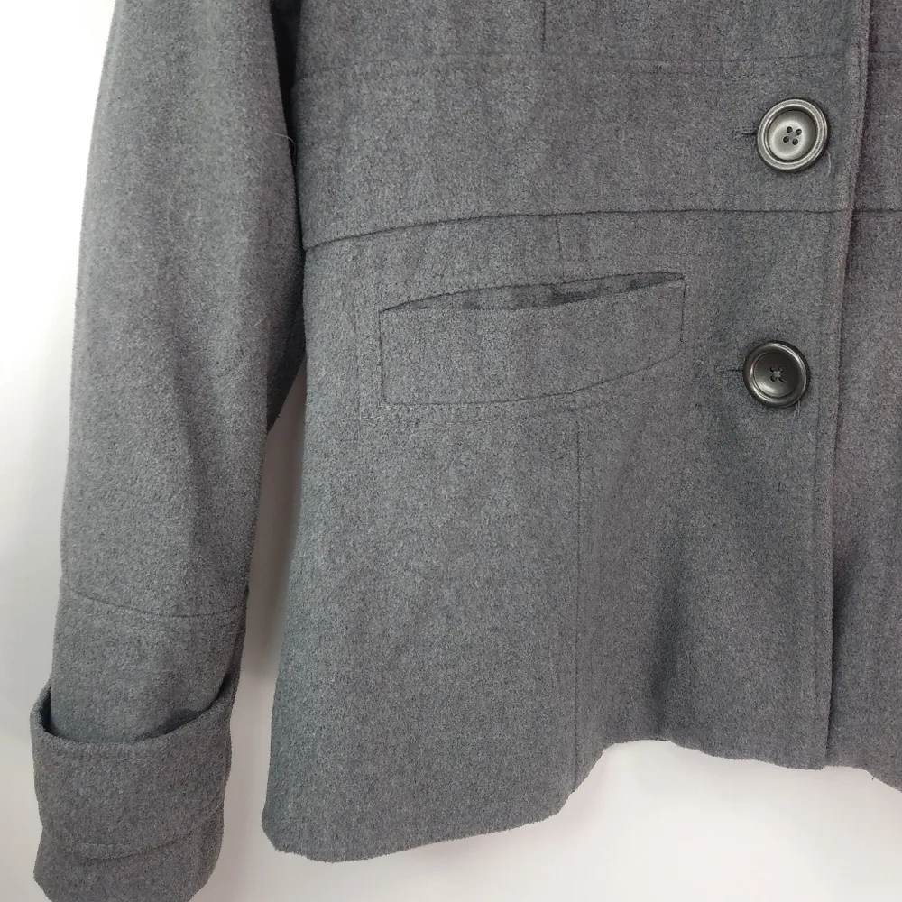 Jack BB Dakota M Gray Wool Hooded Jacket - Image 4