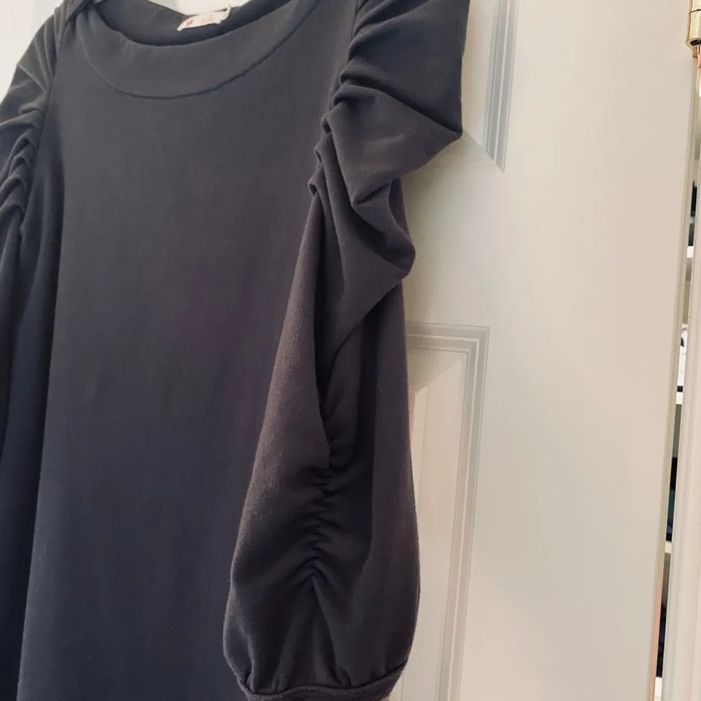 Anthropologie Tulle Charcoal Long Sleeved Dress | XS - Image 4
