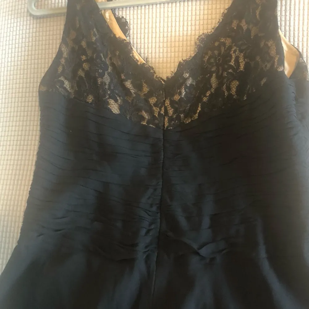 Ann Klien Vintage Black lace top overlay dress size 14 preloved - Image 5