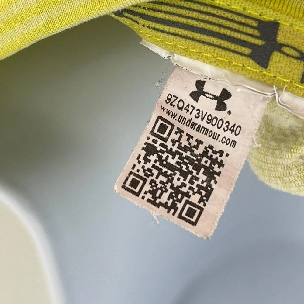 Under Armour Yellow Shoulder Zip Crewneck Pullover - Image 5