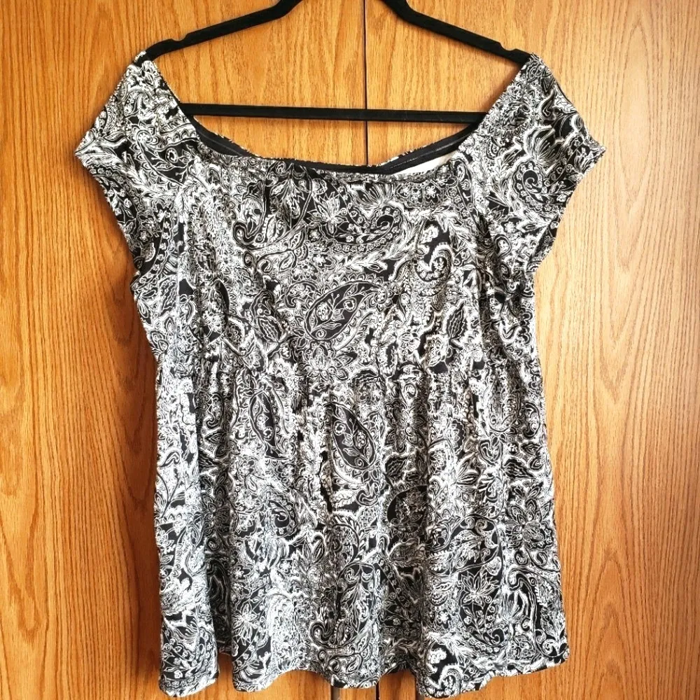 TORRID Plus 1X 14 16 Off‎ Shoulder Babydoll Top Shirt - Image 2