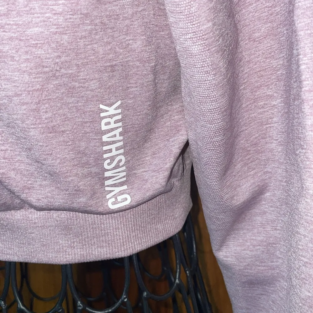 Gymshark Adapt Marl Seamless Long Sleeve Crop Top in Light Purple size Small - Image 5