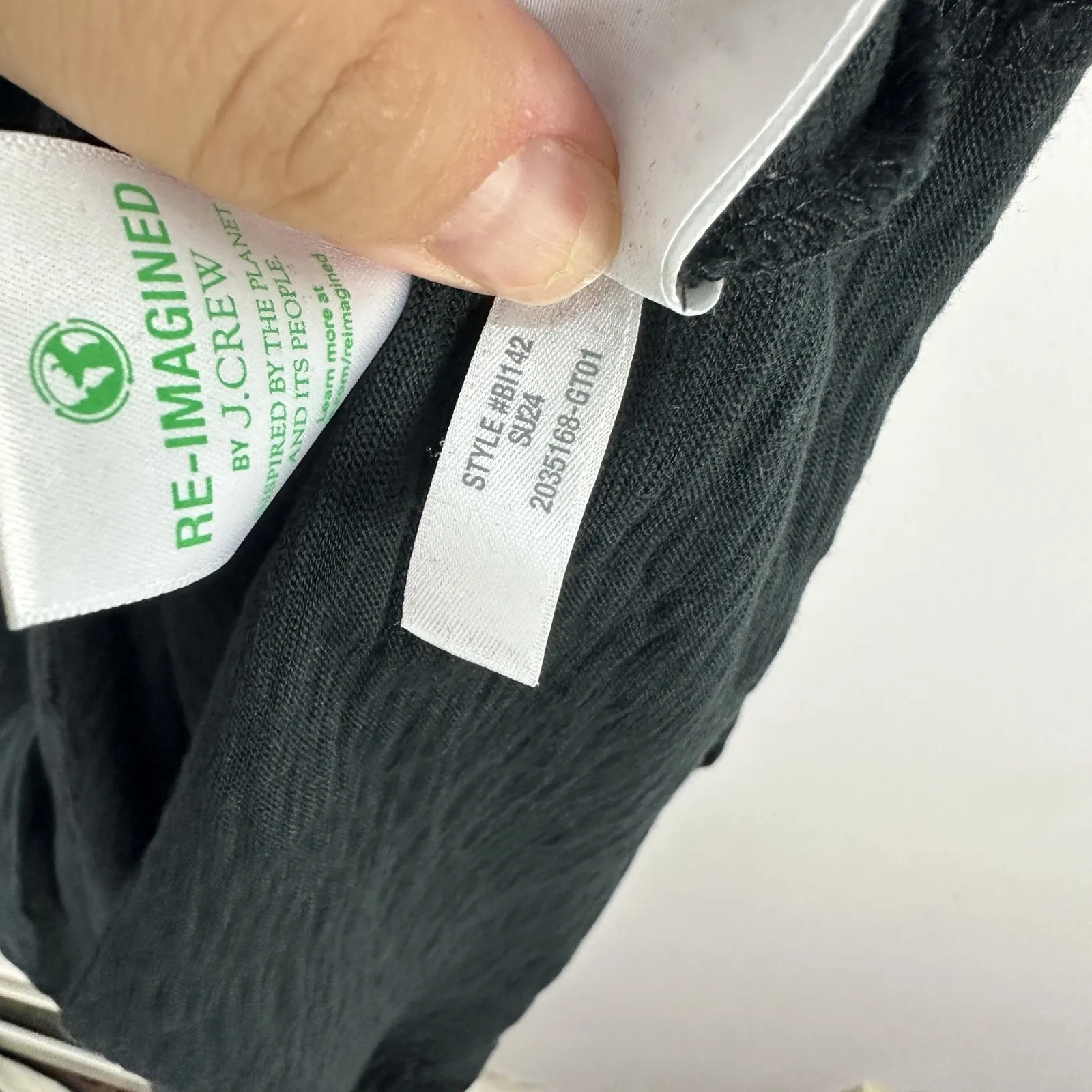 J Crew‎ Dress Womens Medium Black Belted Minimalist Quiet Luxury Chic Capsule - Image 5