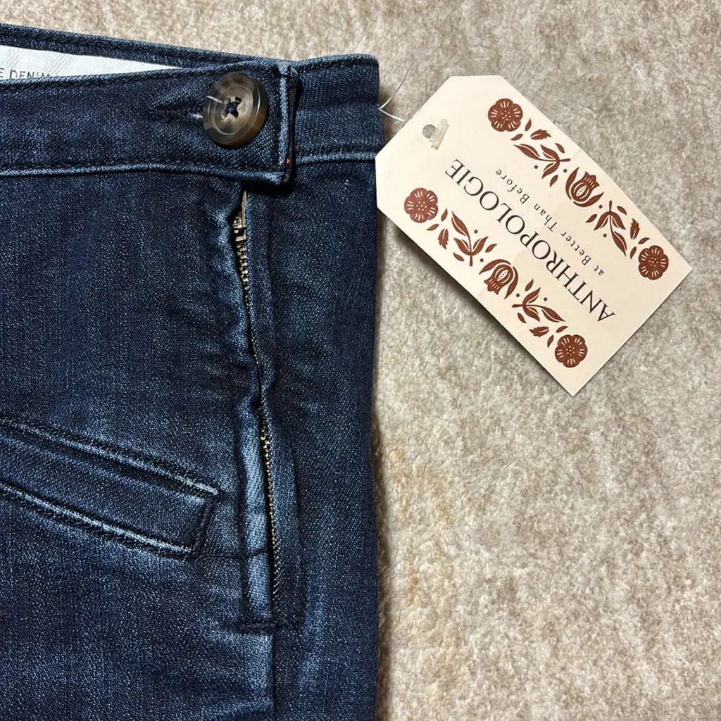 Sz 29 Sz 8 Anthropologie Pilcro and the letterpress Denim Leggings side zip - Image 4