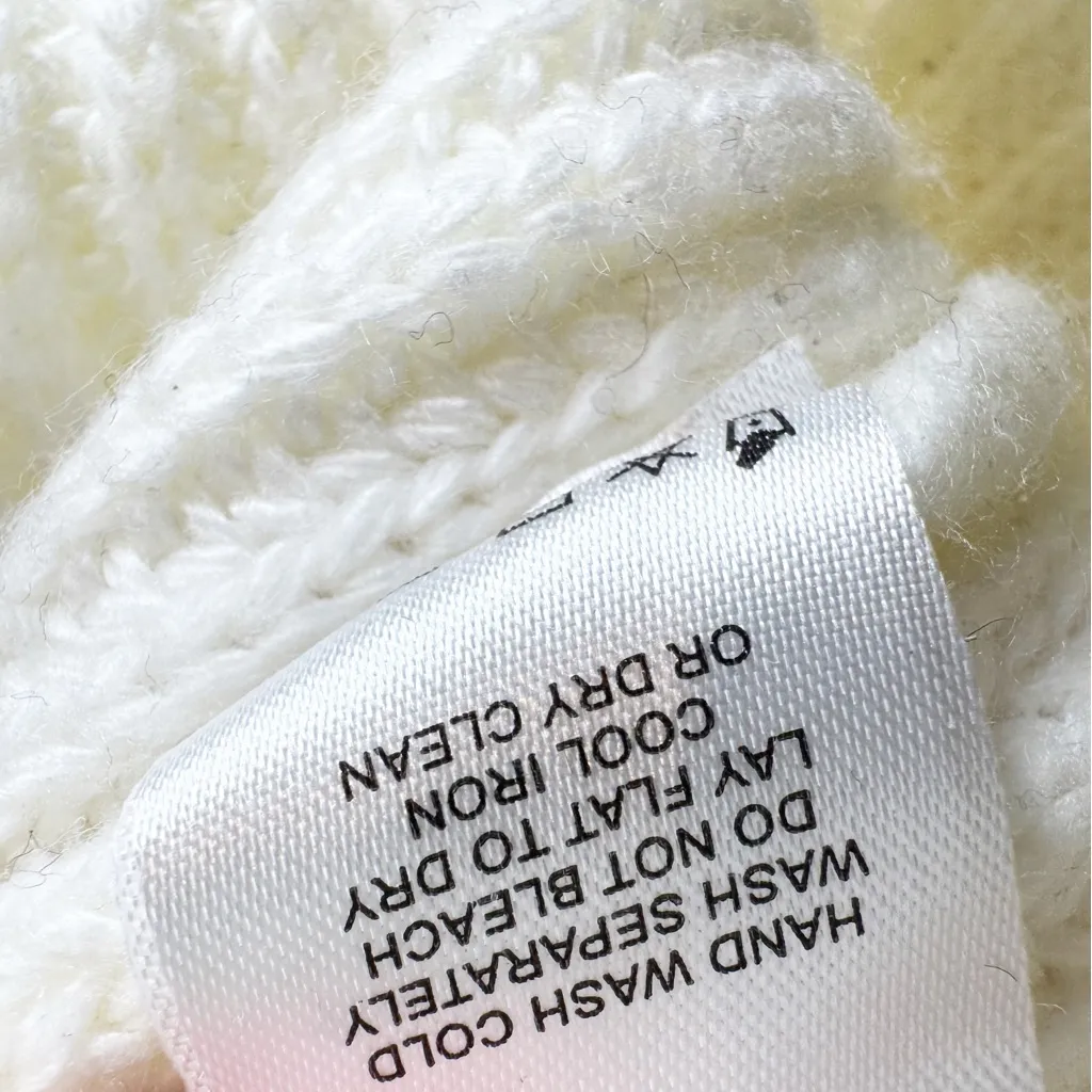 Lovers and Friends Revolve Makya Off Shoulder Sweater Mini Dress in Cream Size S - Image 7