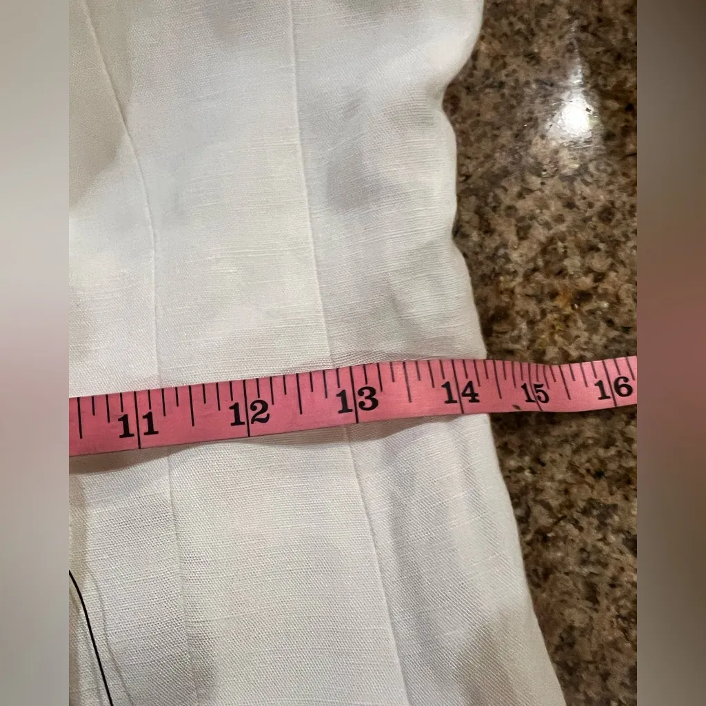 H & M LINEN-BLEND BLAZER DRESS Size X-Small NWT Missing the belt. - Image 7