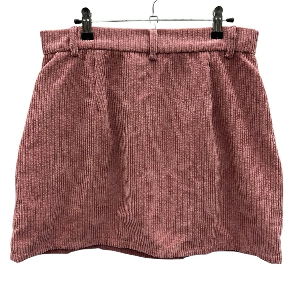 Shein Pink EZwear 2 Pocket Corduroy Mini Skirt Womens Large - Image 4