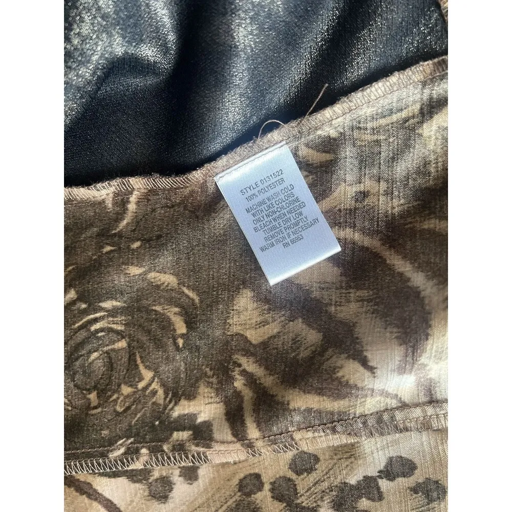 Vintage 80s Leslie Fay FLORAL Skirt Suit 2 Piece Set Sz 10 Secretary NWT #123 - Image 15