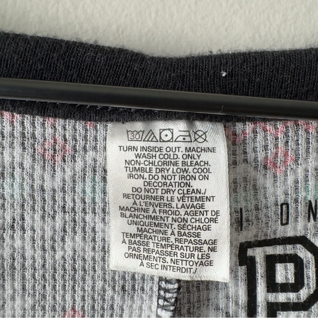 PINK Victoria's Secret Fair Isle Dog Patterned Pajama One Piece Onesie Jumpsuit - Image 13