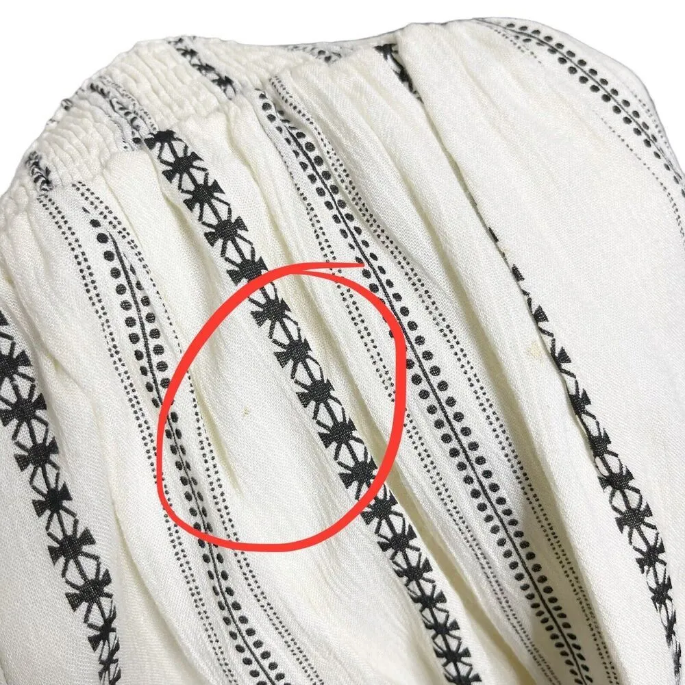 Tularosa Jacqueline Tunic Mini Dress Ivory Striped Tribal Revolve Womens Size XS - Image 10