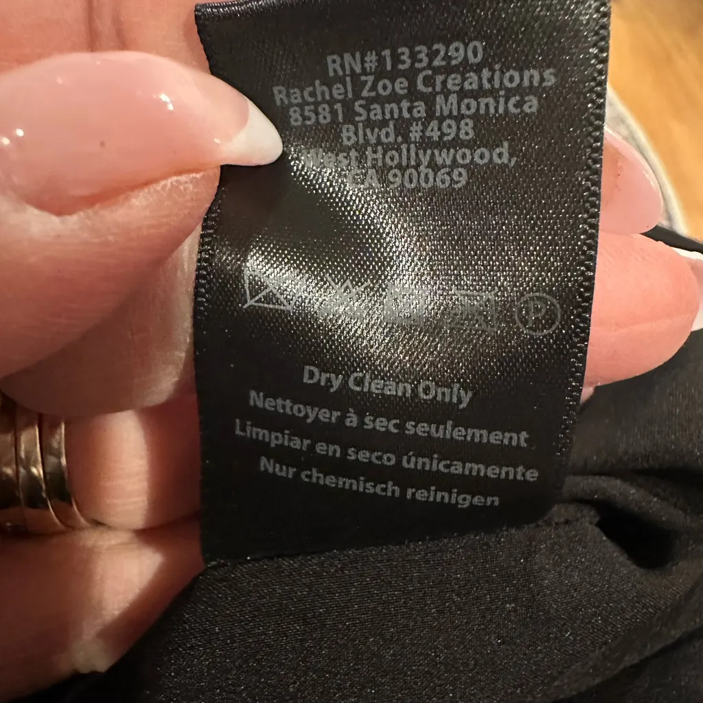 Rachel Zoe Navy Blue Sequined Glitter Mesh Long Sleeve Ruched Side Mini Dress 4 - Image 10