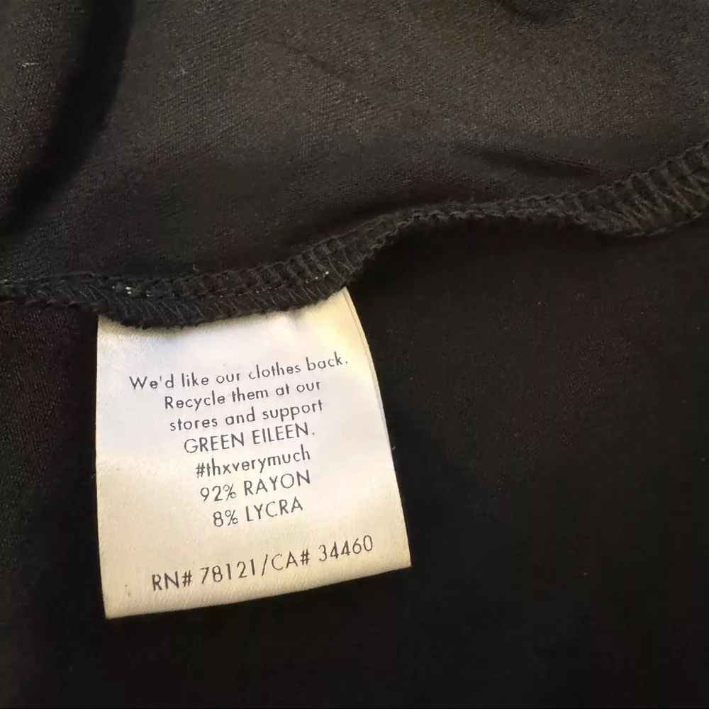 Eileen Fisher Stretch Jersey T-Shirt Dress size‎ M Long Sleeve Round Neck - Image 9