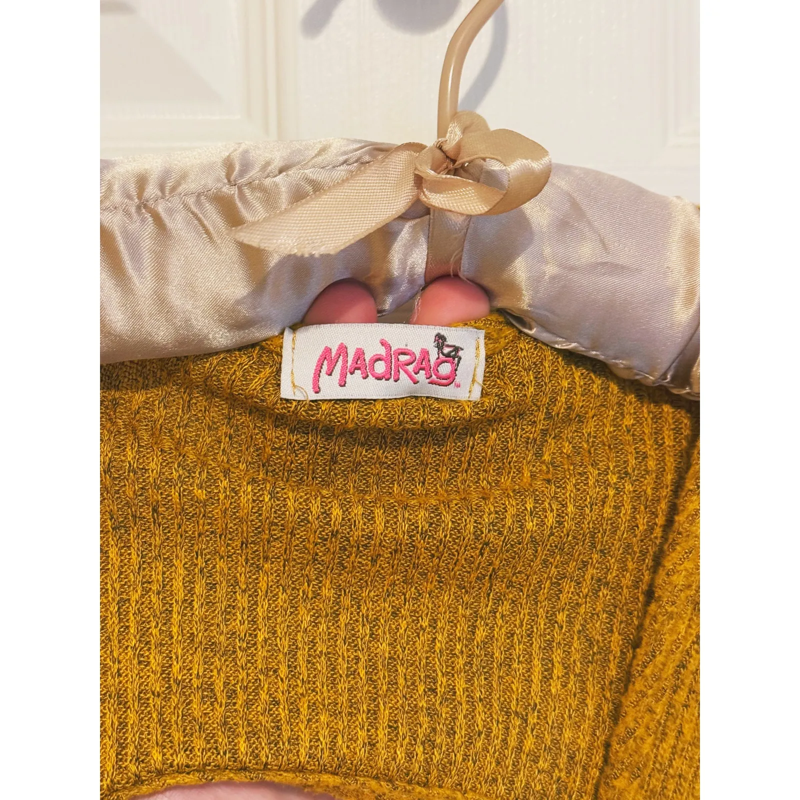 Y2K Madrag Streetwear Belted Jumpsuit Gold Small Hippie Festival Indie Sleaze - Image 7