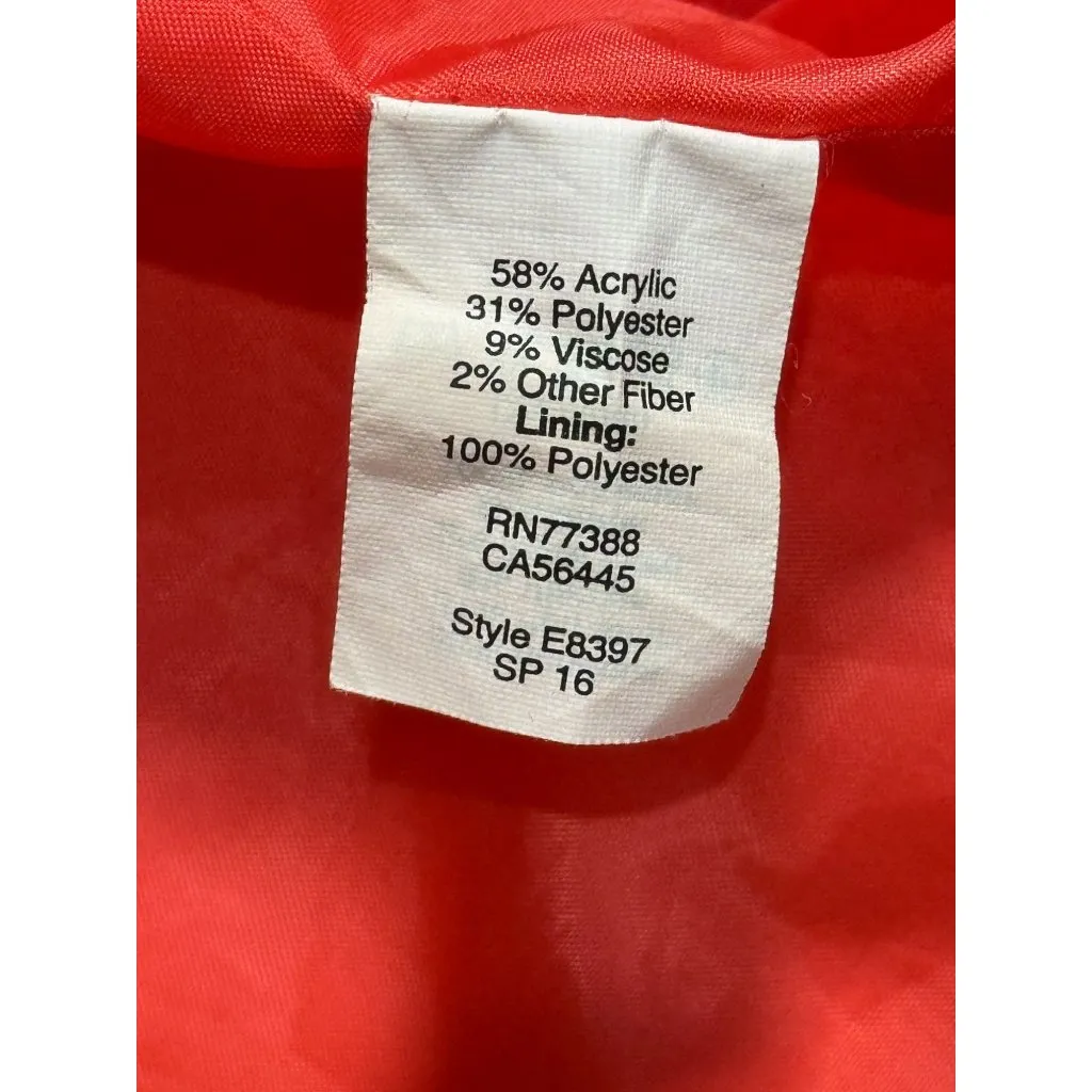 J. Crew womens summer party dress Size 12 Orange/white/Pink pockets Sleeveless Pink - Image 12