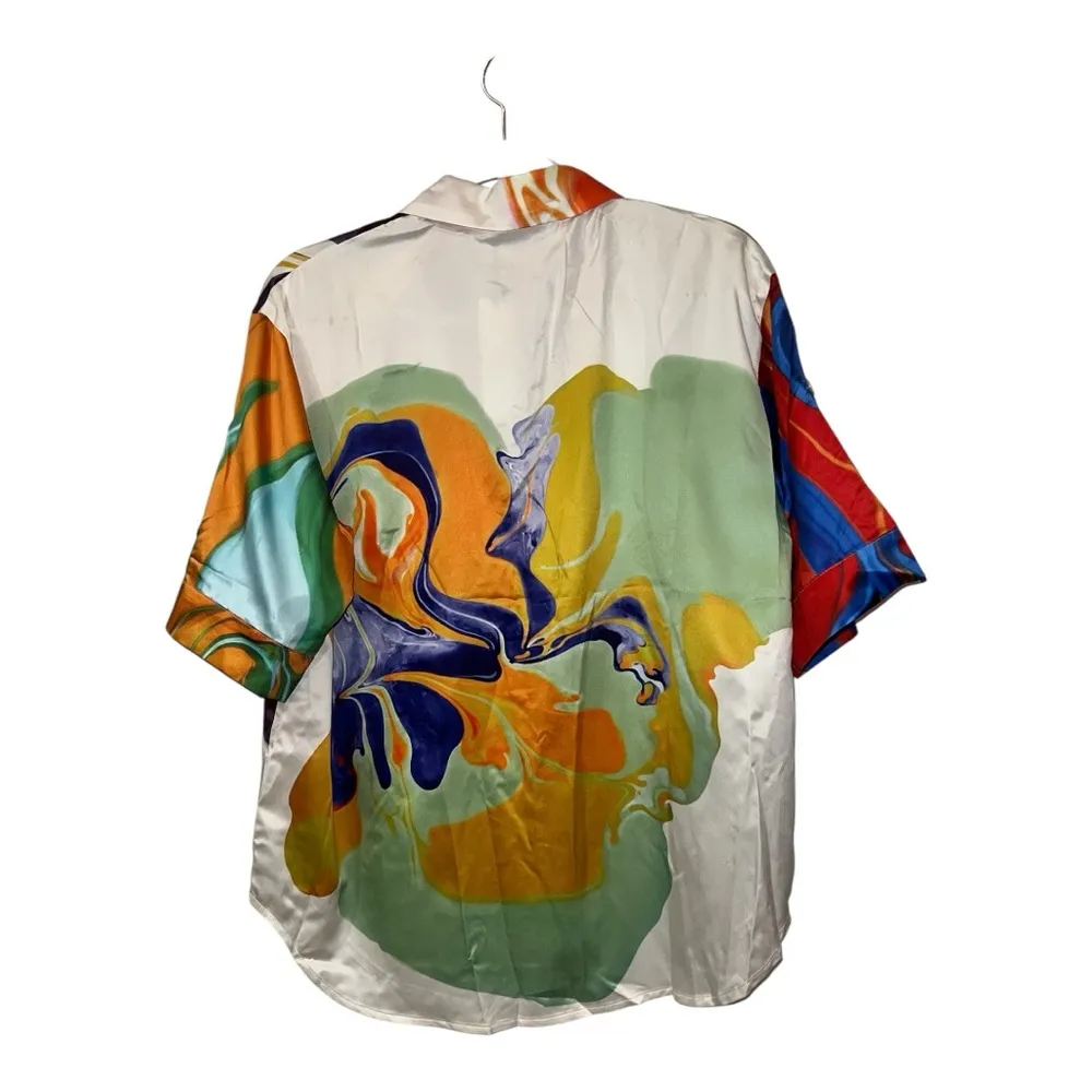 COMMENSE Satin Print Drawstring Skirt Set
Maxi - Image 5