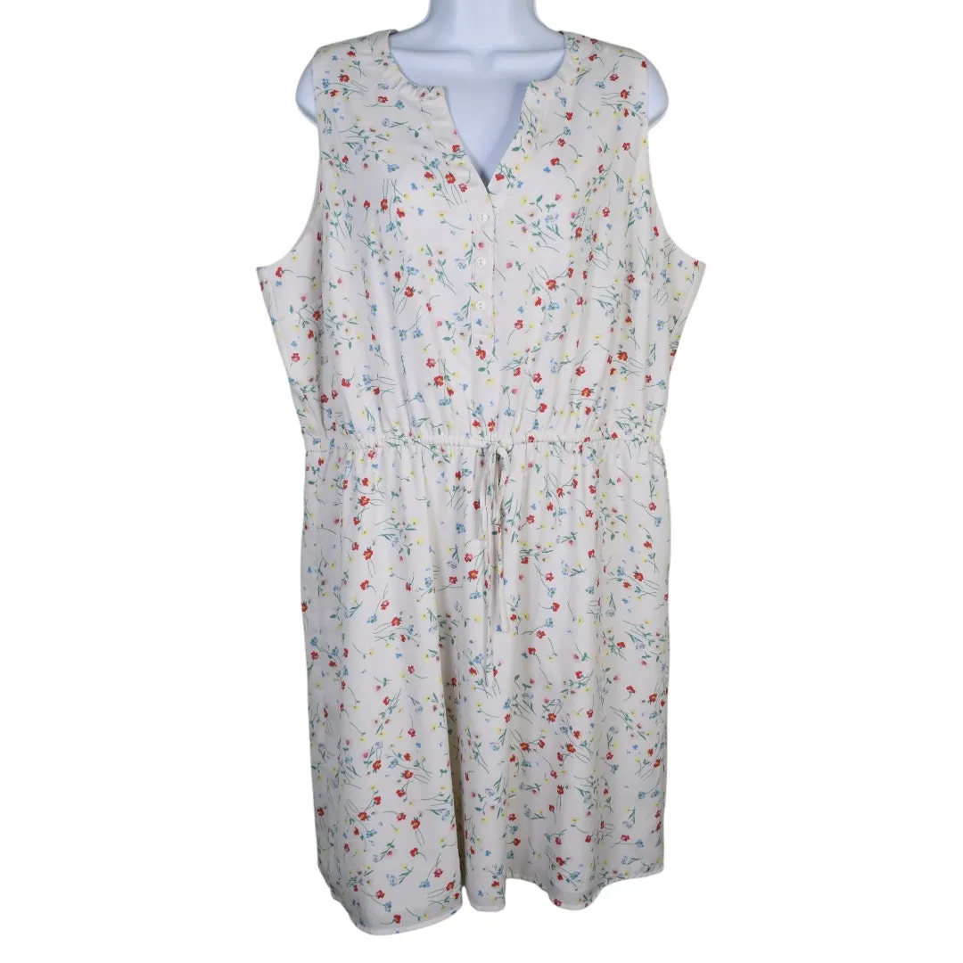 41 Hawthorn Sleeveless Floral Dress Cottagecore Milkmaid Whimsical‎ Feminine 1X - Image 11