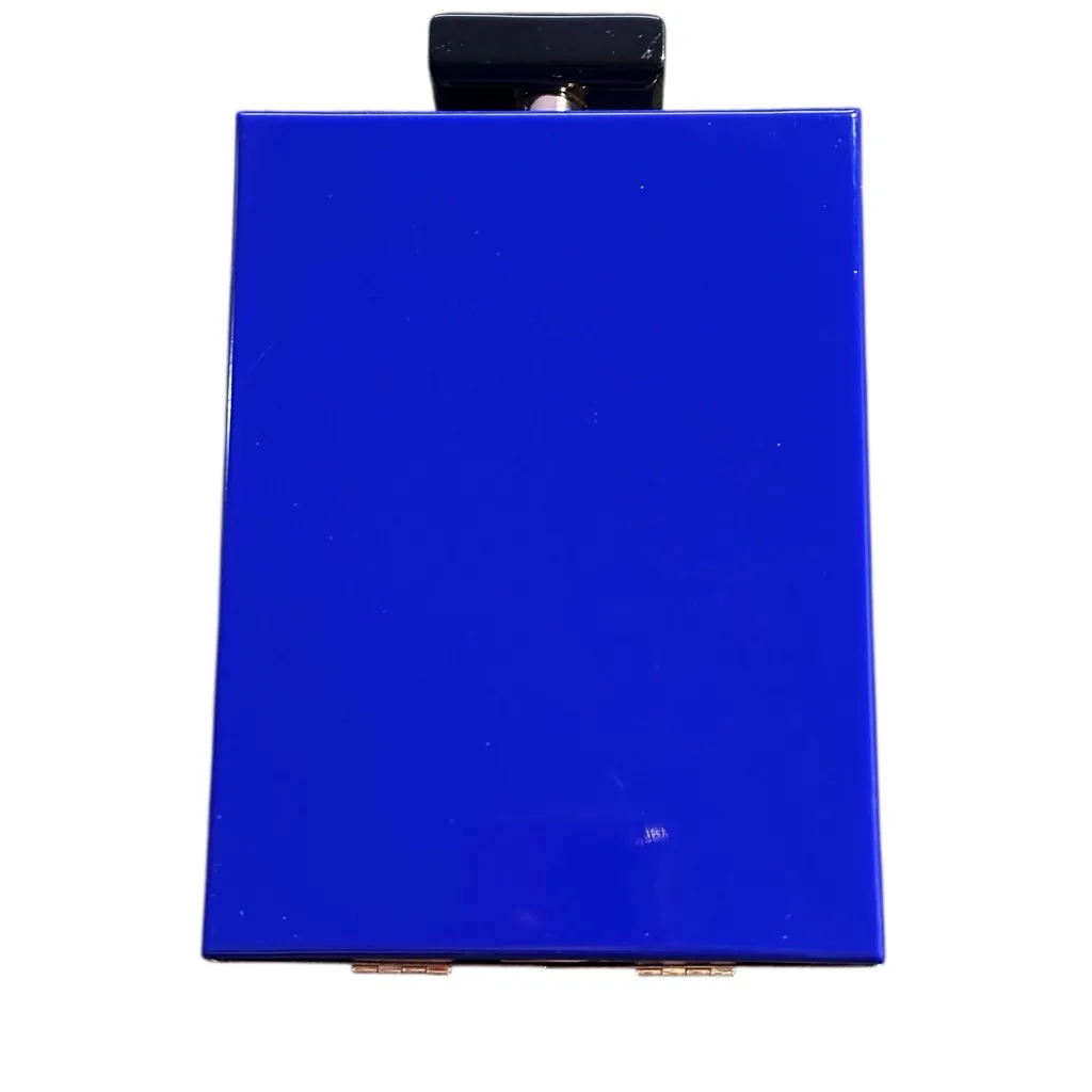 Paris Novelty Acrylic Crossbody Perfume Bottle Purse Blue - Image 3