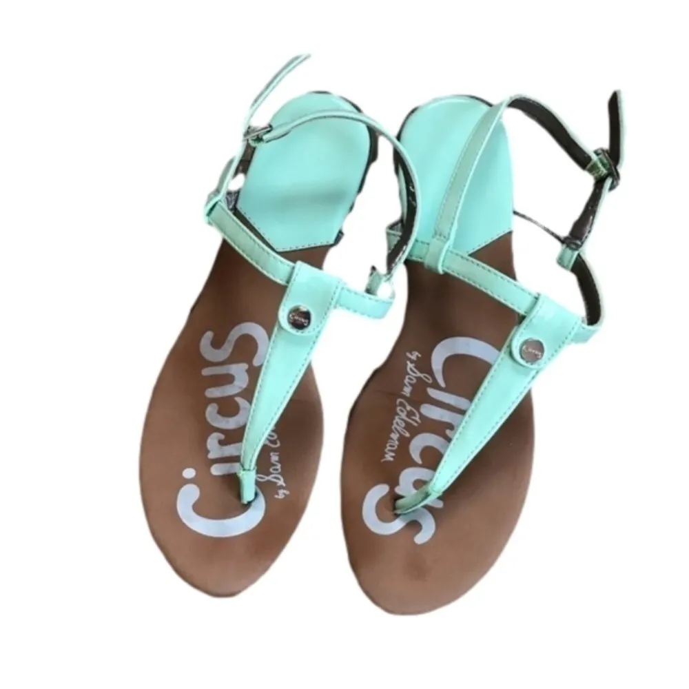 Circus by Sam Edelman pastel mint green Cayden T-strap sandals size 6.5 - Image 7
