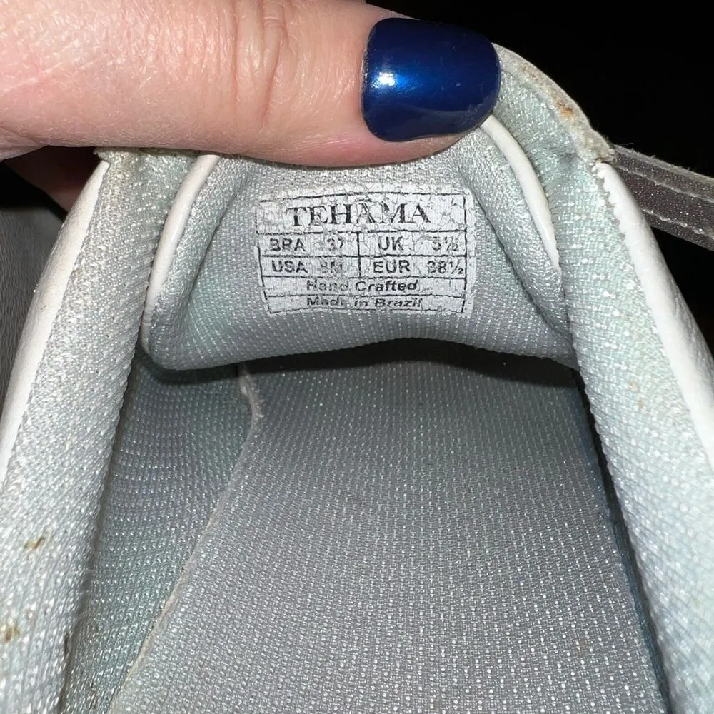 Tehama bronze and white leather women’s golf shoes madem in Brazil size 8 Brown - Image 6