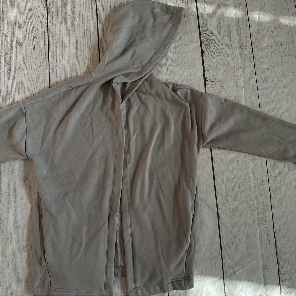 Fabletics Fabletic XS gray open front hooded jacket cardigan - Image 7