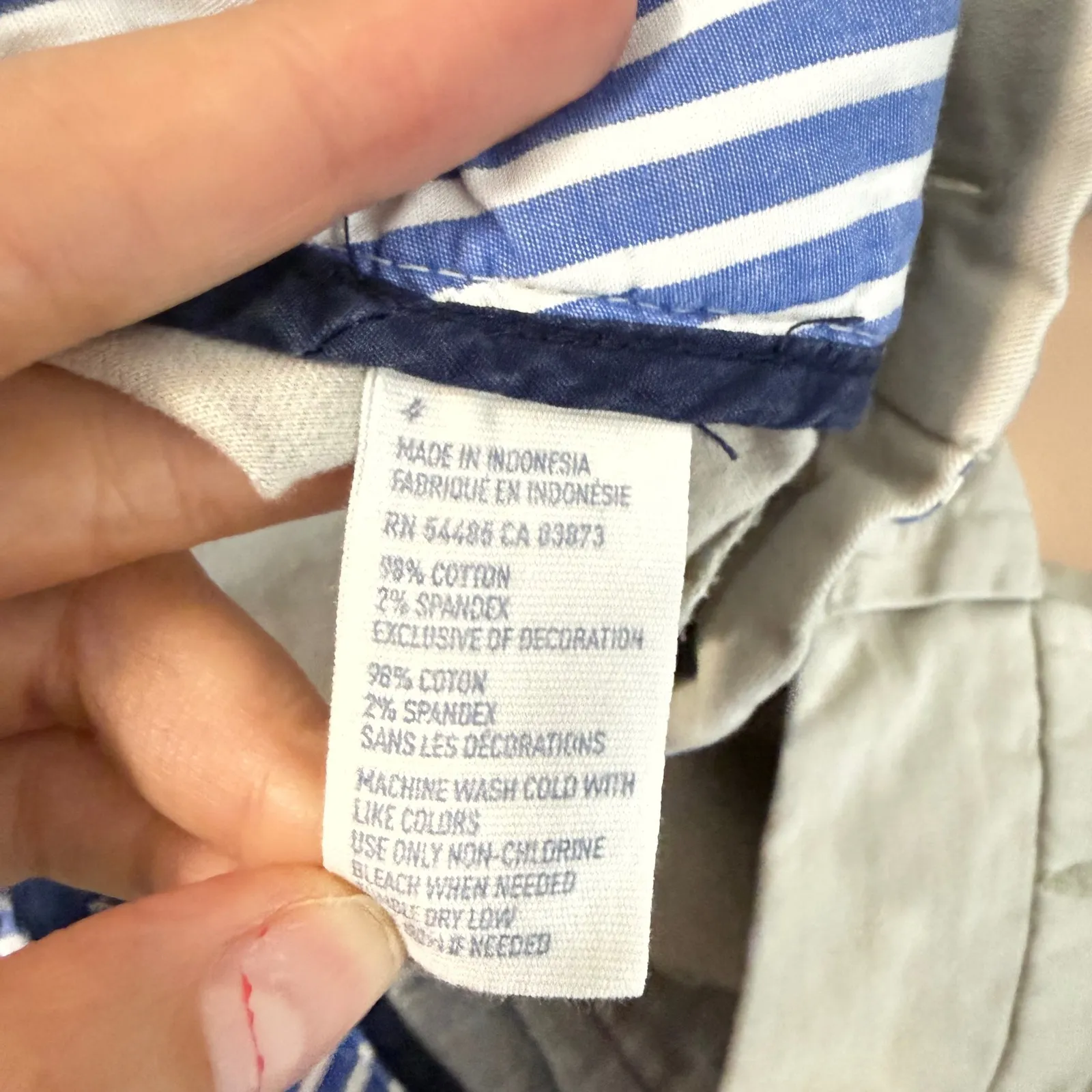 Y2K Vintage American Eagle Outfitters Shorts Khaki Beige Size 4 Cotton Blend - Image 7