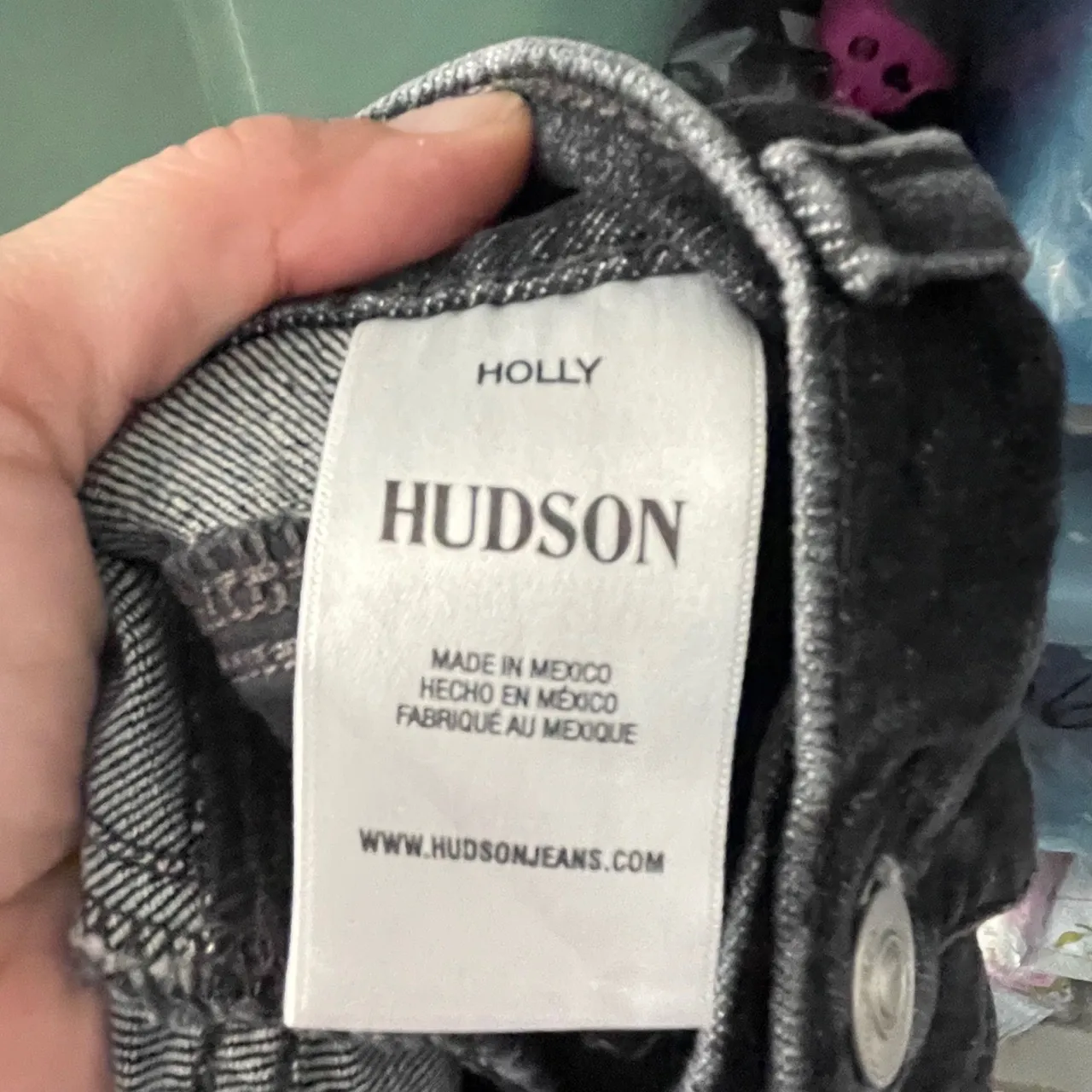 HUDSON Women's Dark Wash Black High Waist Ripped Skinny Jeans Size 31‎ - Image 9