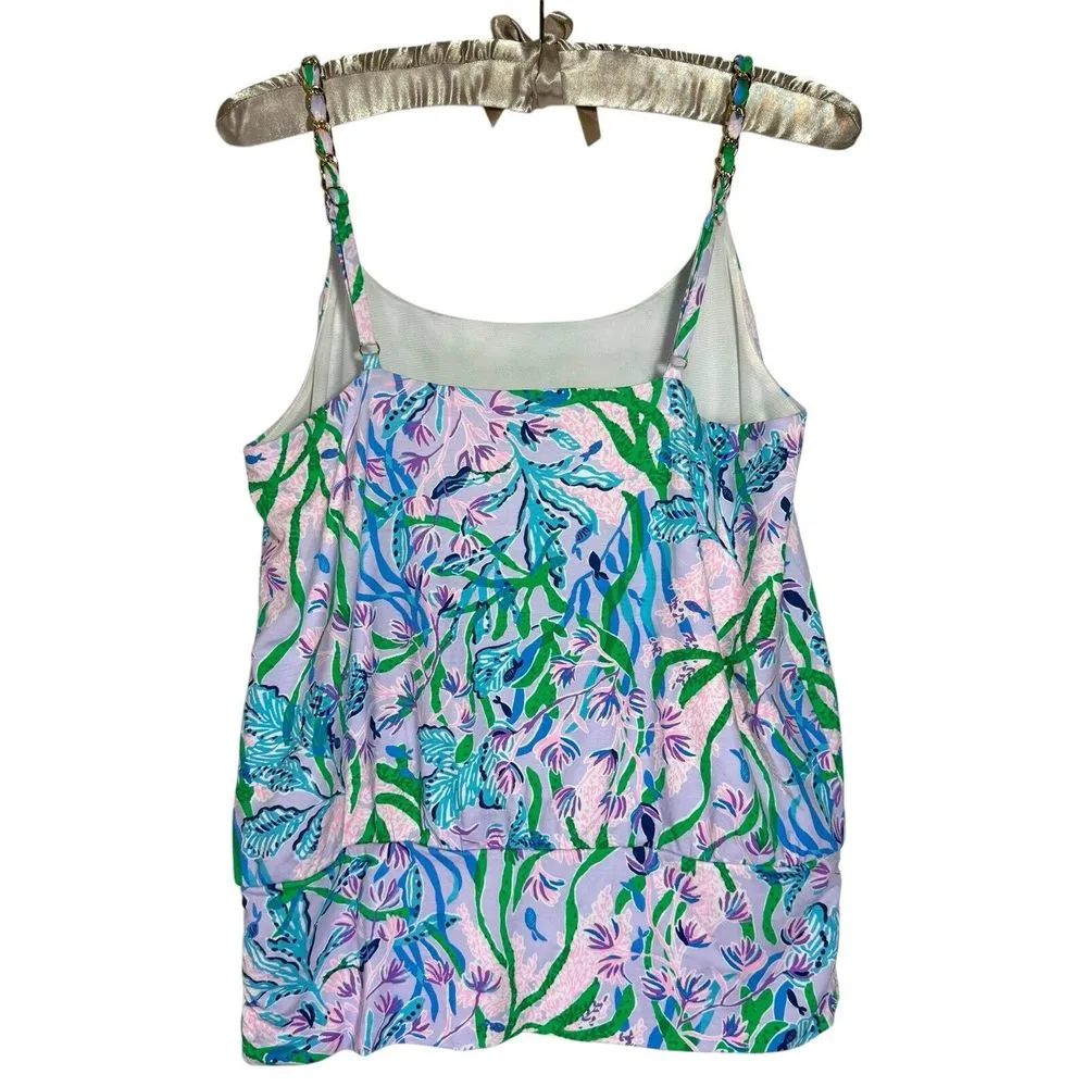 NWOT Lilly Pulitzer‎ Top S Cannavale Spaghetti Strap Cami Shirt Blouson Tank New - Image 7