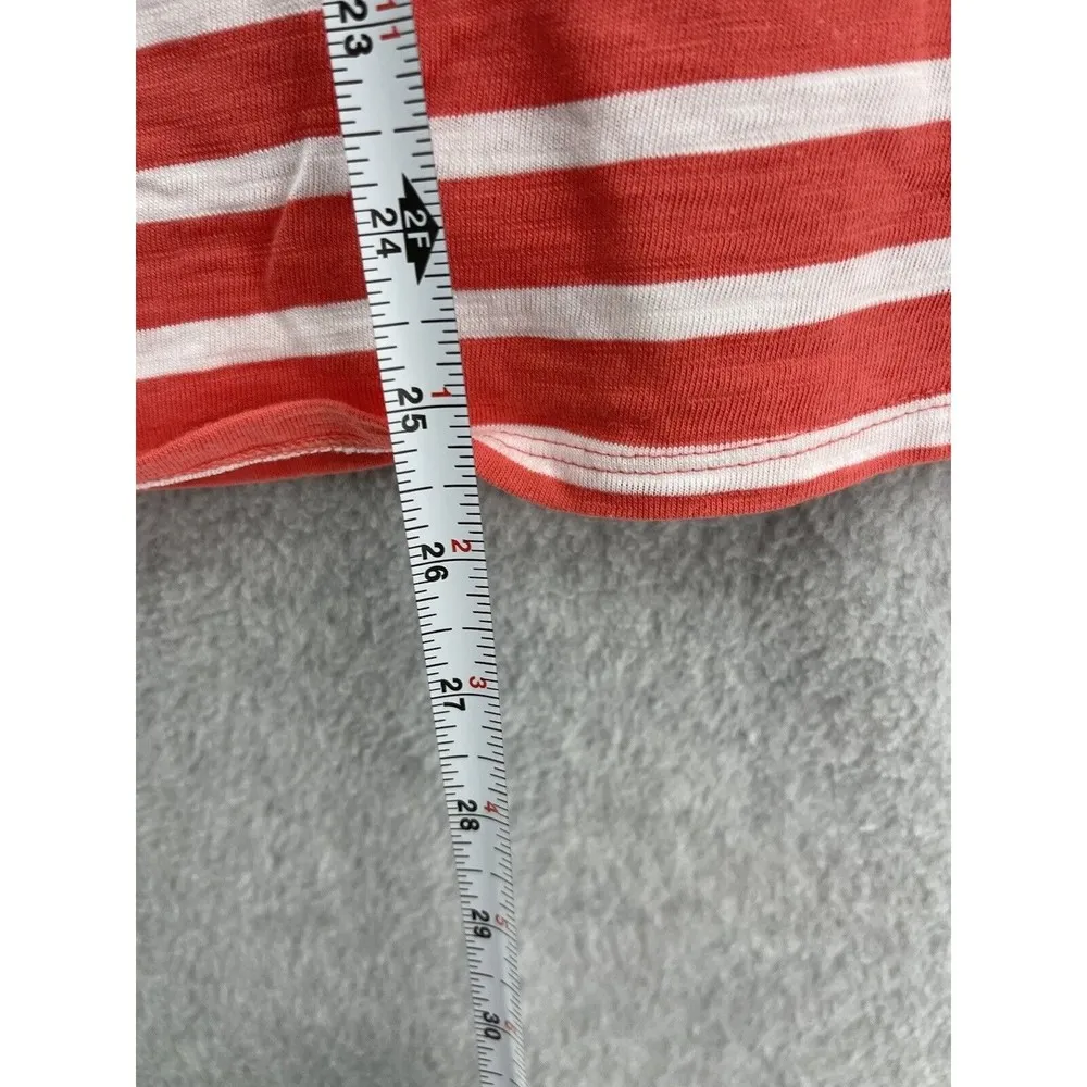 Charter Club Women's Striped Tank Crochet Neck Sleeveless Plus Size 2X Salmon - Image 5