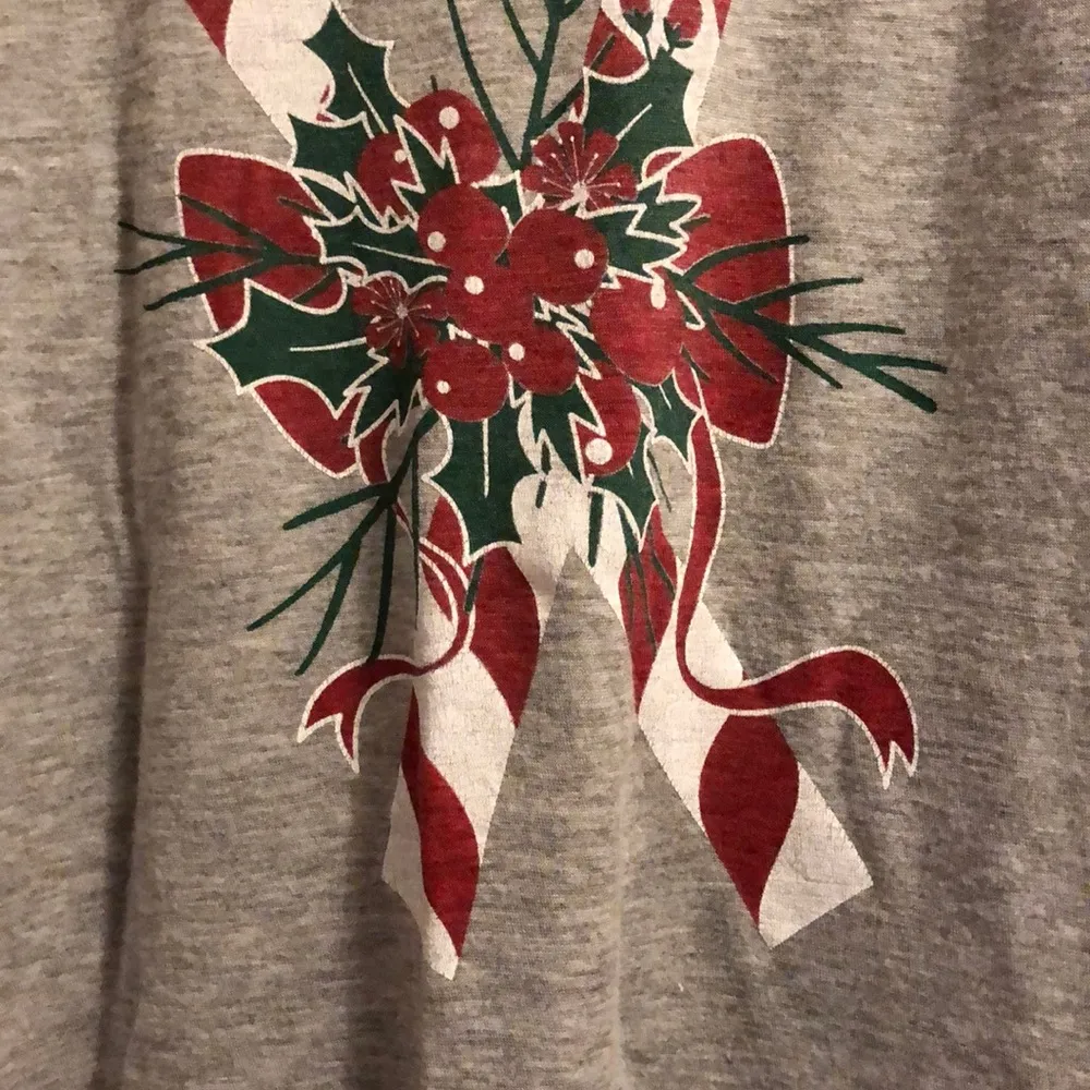 Color Bear Graphic Christmas Candy Cane Shirt - Image 3