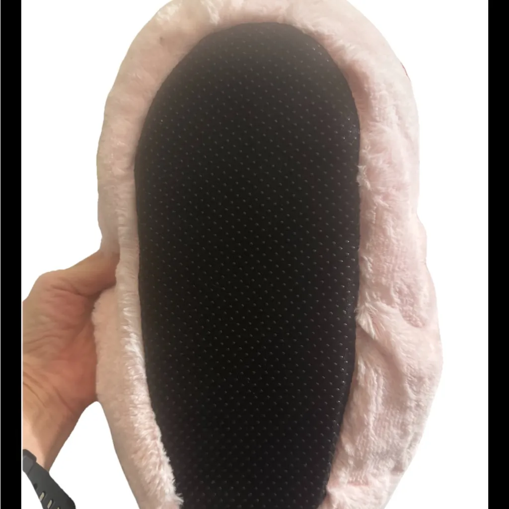 Plush Pink Cozy Frog Slippers Sz 8M Women Teens Tweens NWOT Unbranded - Image 6