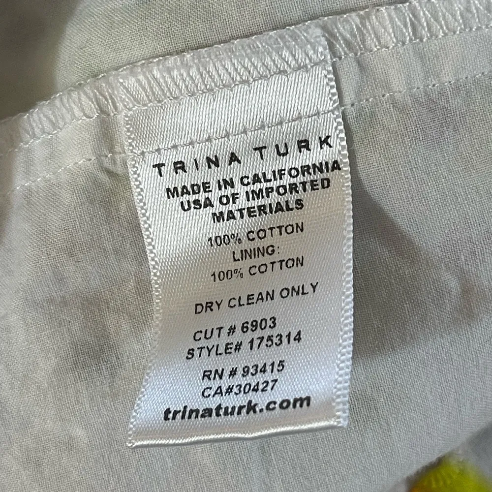 Trina Turk Colorful Eyelet Dress XS - Image 9