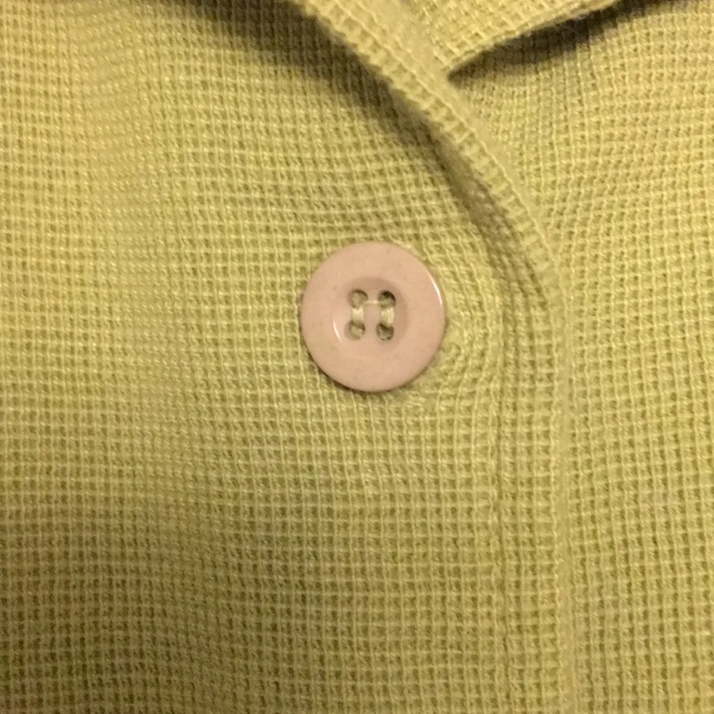 Country Cotton Green floral embroidered cardigan size Medium - Image 7