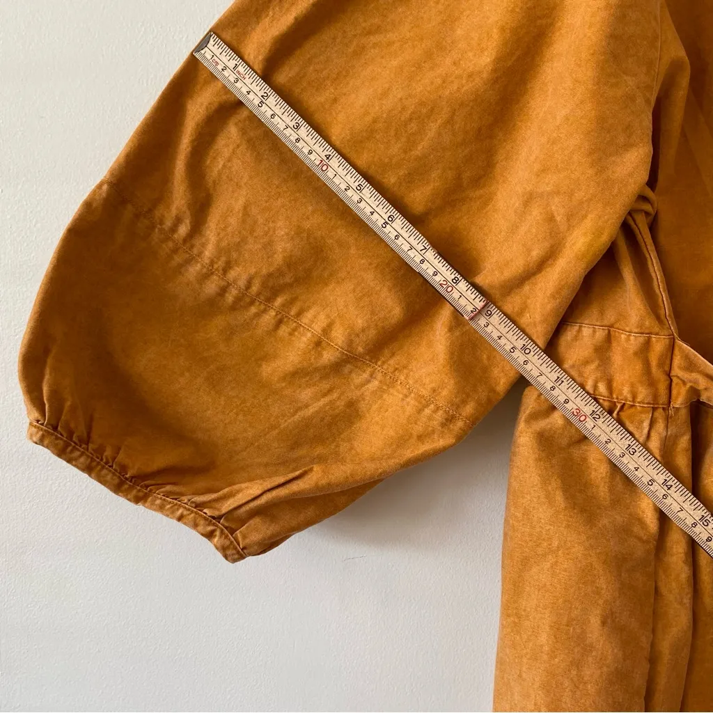 Ava & Viv Plus Size Balloon 3/4 Sleeve A-Line Dress - Mustard Size 1X - Image 9