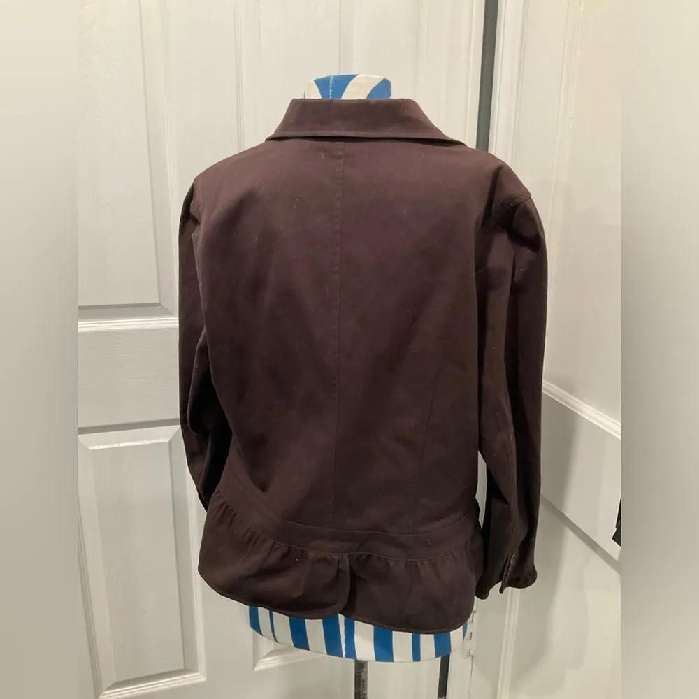 VINTAGE MOSSIMO CHOCOLATE BUTTON UP BLAZER Size 18W - Image 3