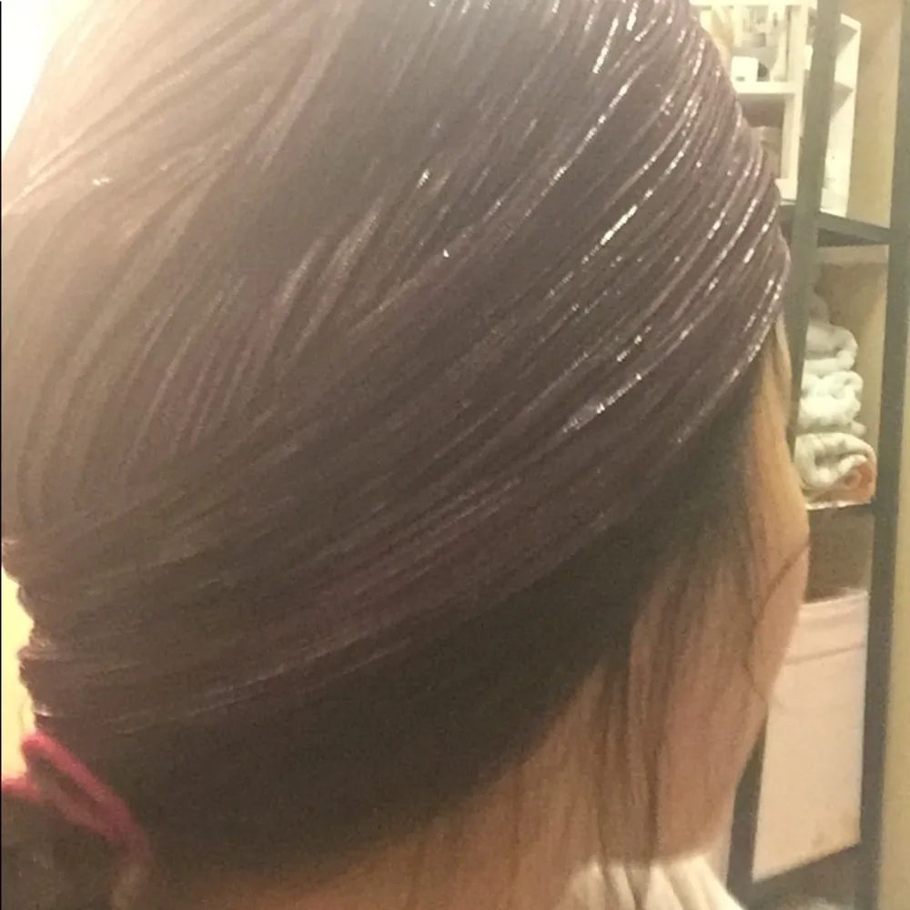 Pleated Hat with sequin detail. One size - Image 7