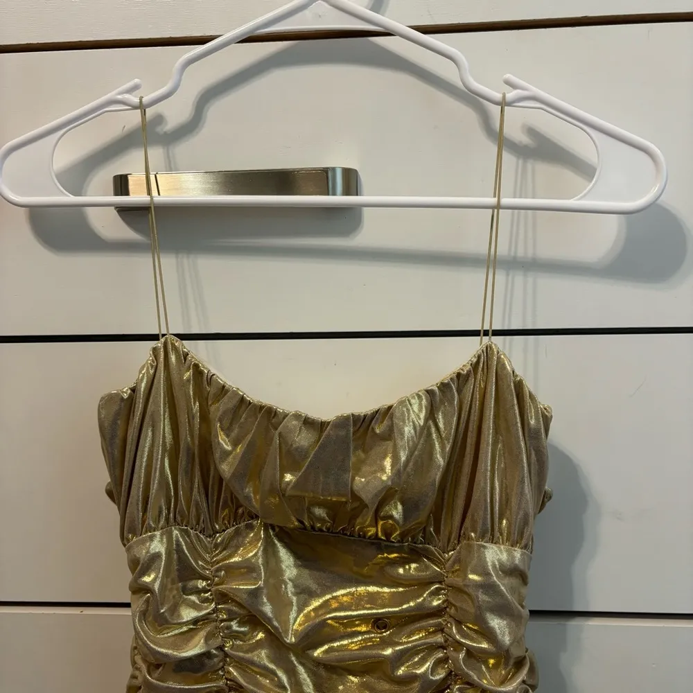 Meshki Gold Metallic Dress *flawed* - Image 9