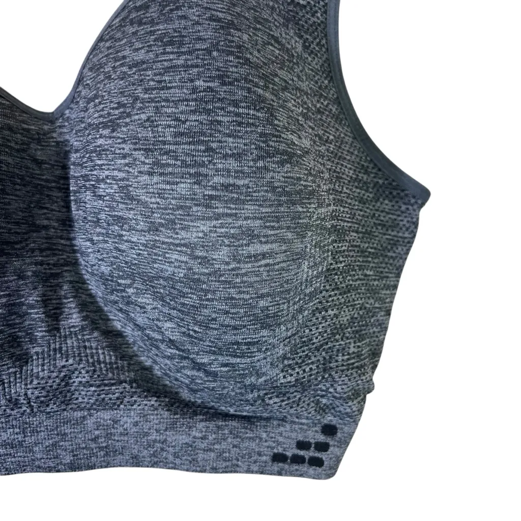 BCG Sports Bra Womens 1X Gray Padded Seamless Wireless Stretch Athleisure Gym - Image 2
