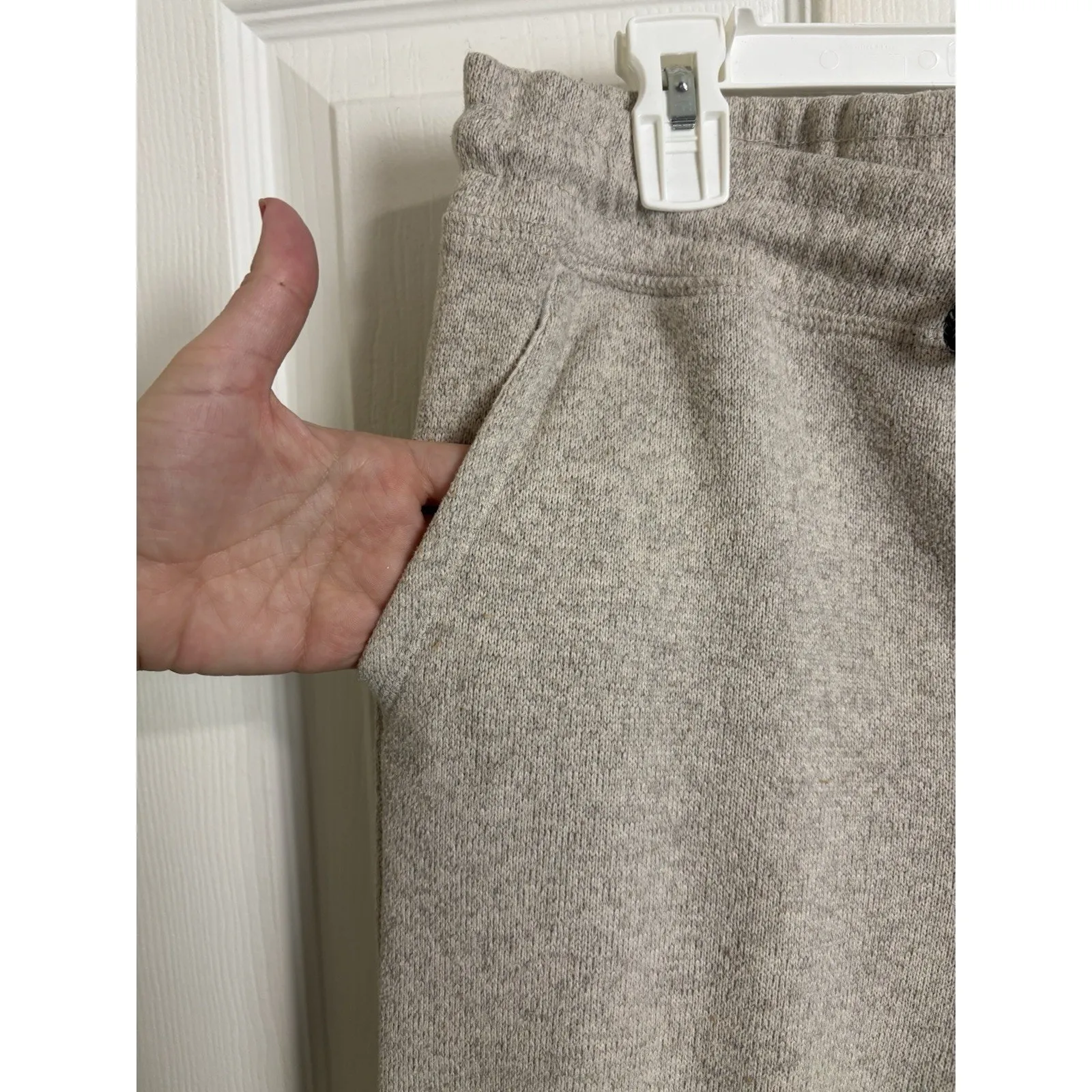 Brooklyn Cloth Beige Jogger Sweatpants Size Large Athleisure Comfy Casual - Image 4