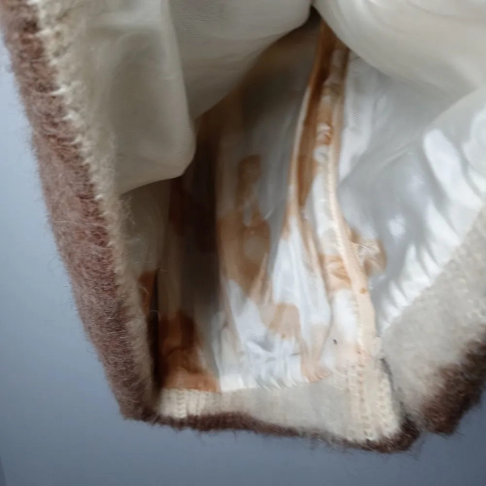 Vintage Icewool 100% Sheep Wool Knitted Coat size small Brown - Image 10